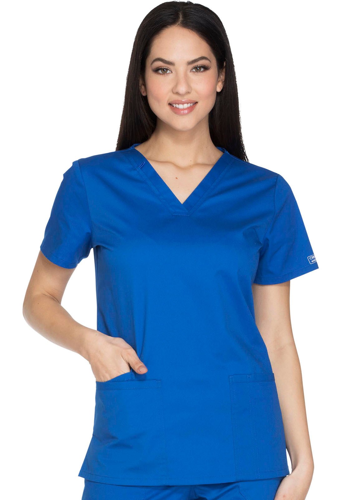 Cherokee WW Core Stretch Scrubs V Neck Top WW630 - Scrubs Select
