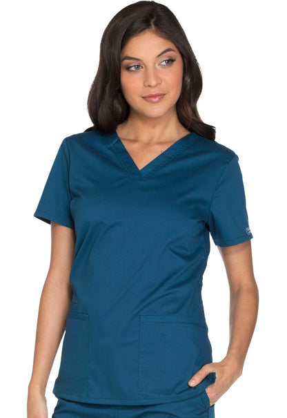 Cherokee WW Core Stretch Scrubs V Neck Top WW630 - Scrubs Select