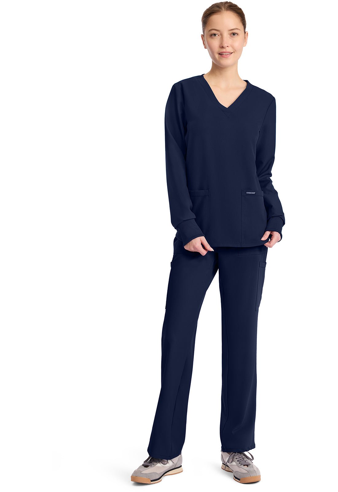 Cherokee WW Originals Ultra Scrubs Long Sleeve Modesty Top CK962A - Scrubs Select