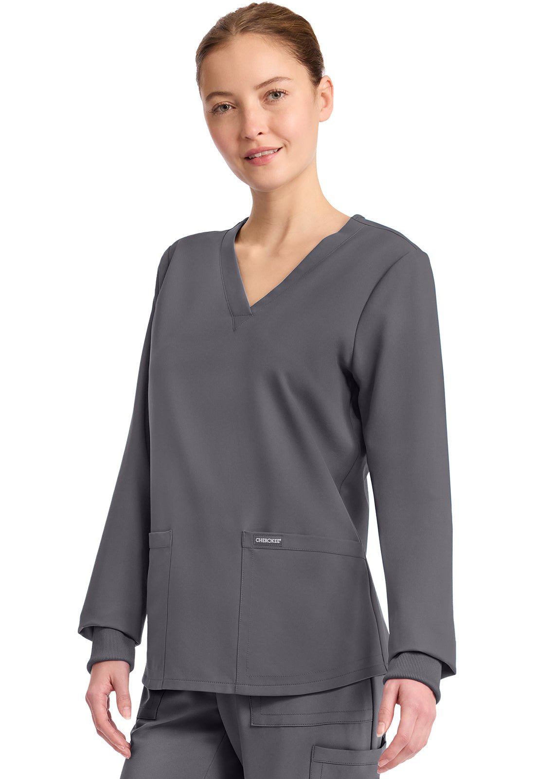 Cherokee WW Originals Ultra Scrubs Long Sleeve Modesty Top CK962A - Scrubs Select