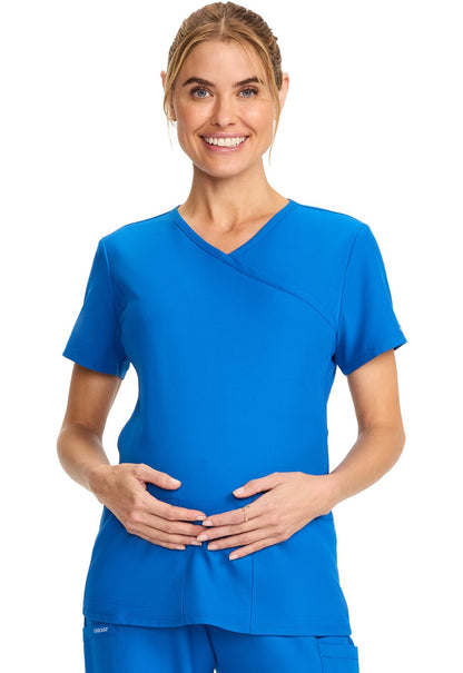 Cherokee WW Originals Ultra Scrubs Maternity Mock Wrap Top CK701A - Scrubs Select