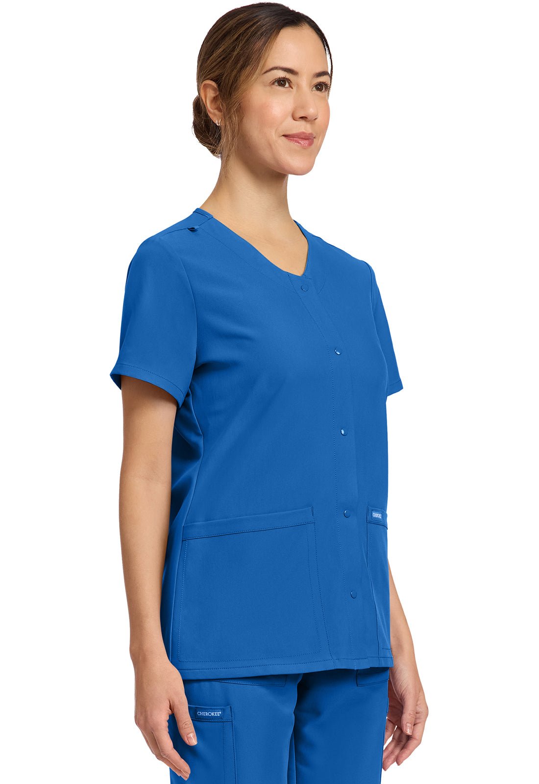 Cherokee WW Originals Ultra Scrubs Snap Front Top CK844A - Scrubs Select
