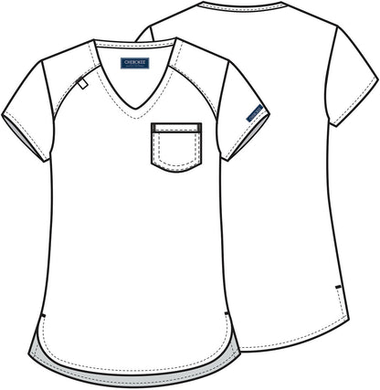 Cherokee WW Originals Ultra Scrubs Tuckable V Neck Top CK954A - Scrubs Select