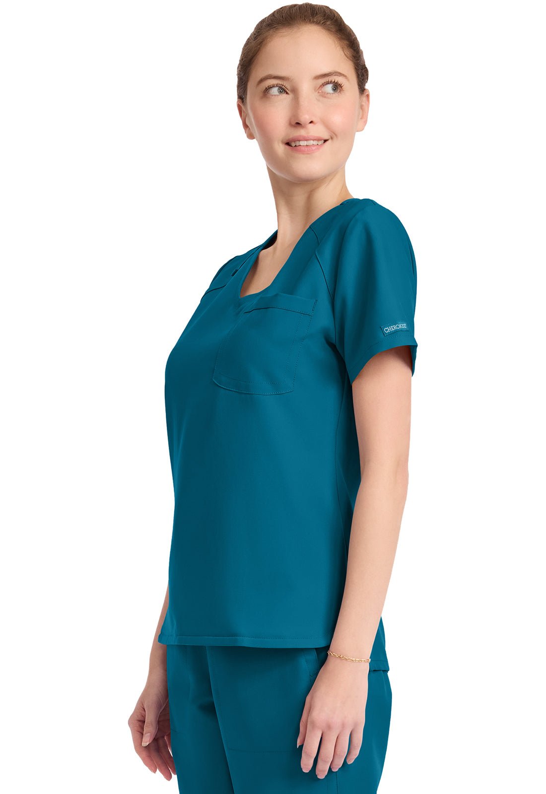 Cherokee WW Originals Ultra Scrubs Tuckable V Neck Top CK954A - Scrubs Select