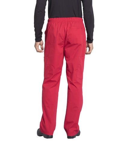 Cherokee WW Professionals Men's Drawstring Cargo Scrub Pant WW190 Olive, Red, Teal, White - Scrubs Select