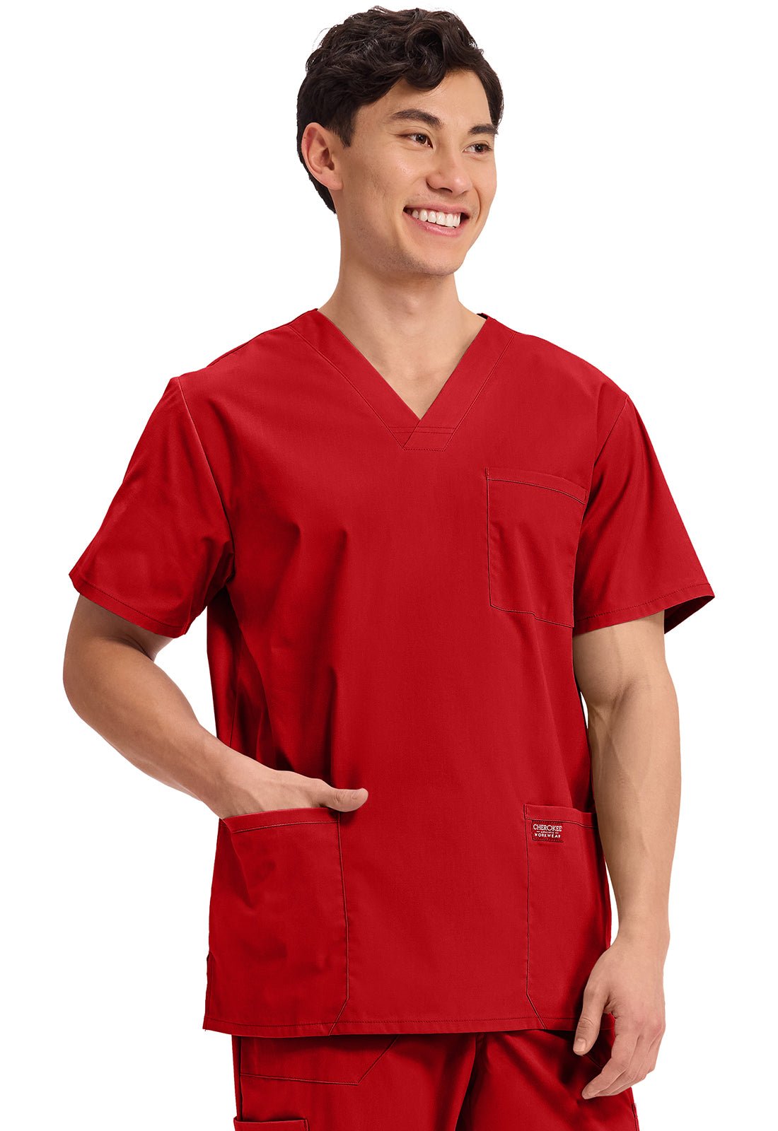 Cherokee WW Professionals Scrubs Men's V Neck Top WW695 - Scrubs Select