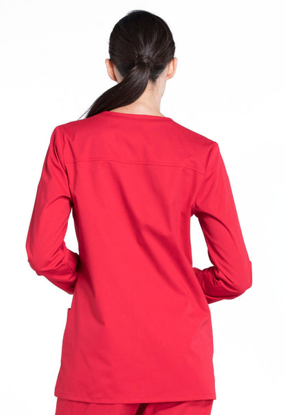 Cherokee WW Professionals Scrubs Snap Front Jacket WW340 - Scrubs Select
