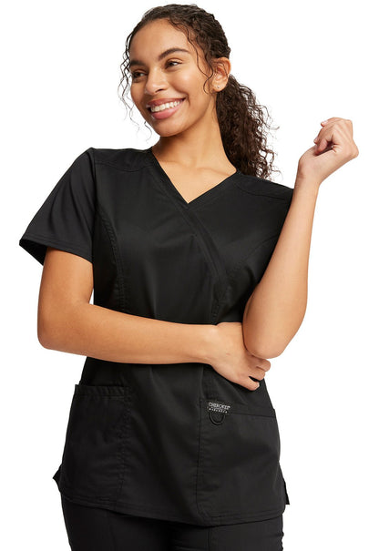 Cherokee WW Revolution Mock Wrap Top WW610 - Scrubs Select