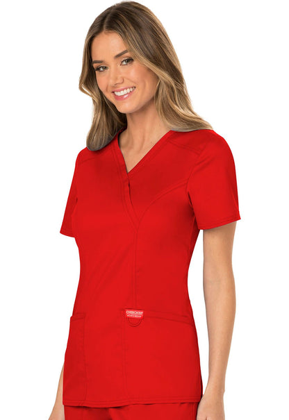 Cherokee WW Revolution Mock Wrap Top WW610 - Scrubs Select