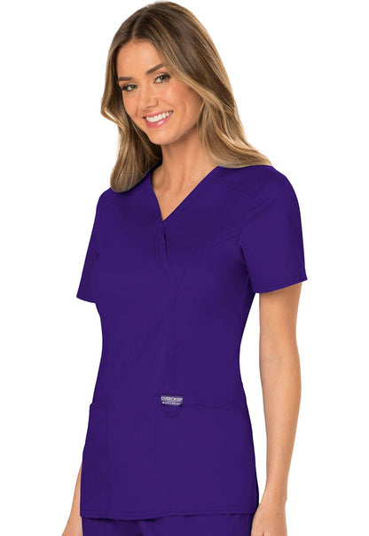 Cherokee WW Revolution Mock Wrap Top WW610 - Scrubs Select