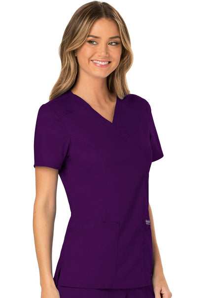 Cherokee WW Revolution Mock Wrap Top WW610 - Scrubs Select