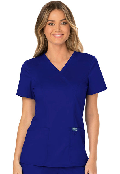 Cherokee WW Revolution Mock Wrap Top WW610 - Scrubs Select