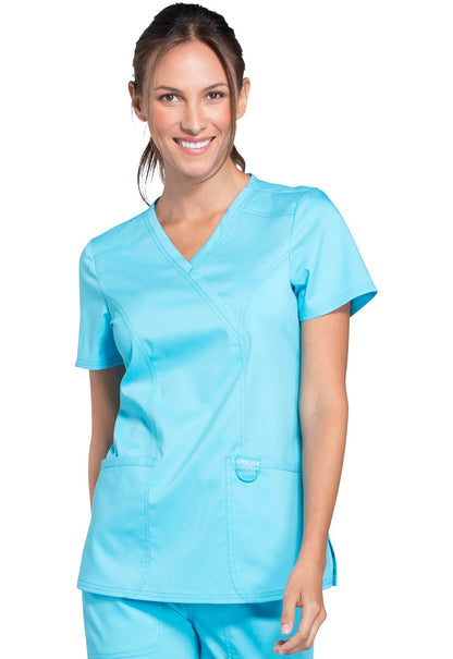 Cherokee WW Revolution Mock Wrap Top WW610 - Scrubs Select