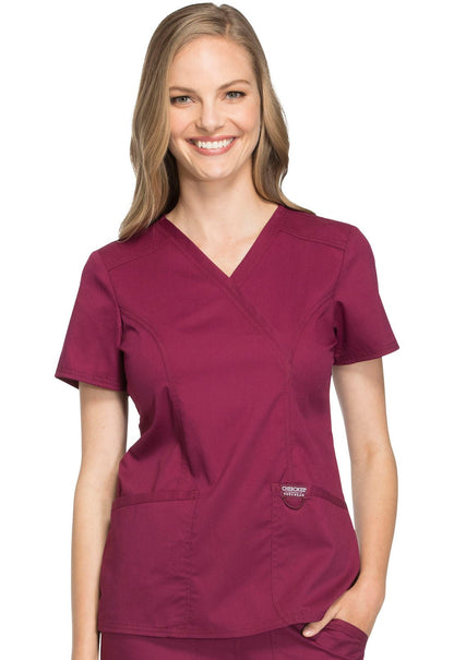 Cherokee WW Revolution Scrubs Mock Wrap Top WW610 - Scrubs Select