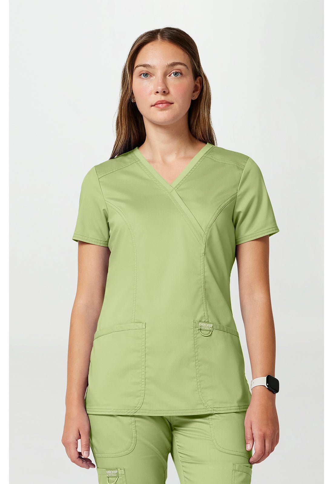 Cherokee WW Revolution Scrubs Mock Wrap Top WW610 - Scrubs Select