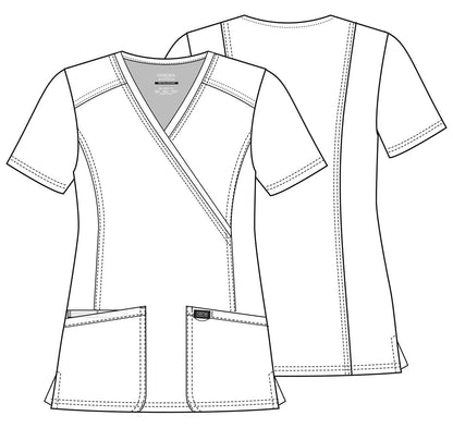Cherokee WW Revolution Scrubs Mock Wrap Top WW610 - Scrubs Select
