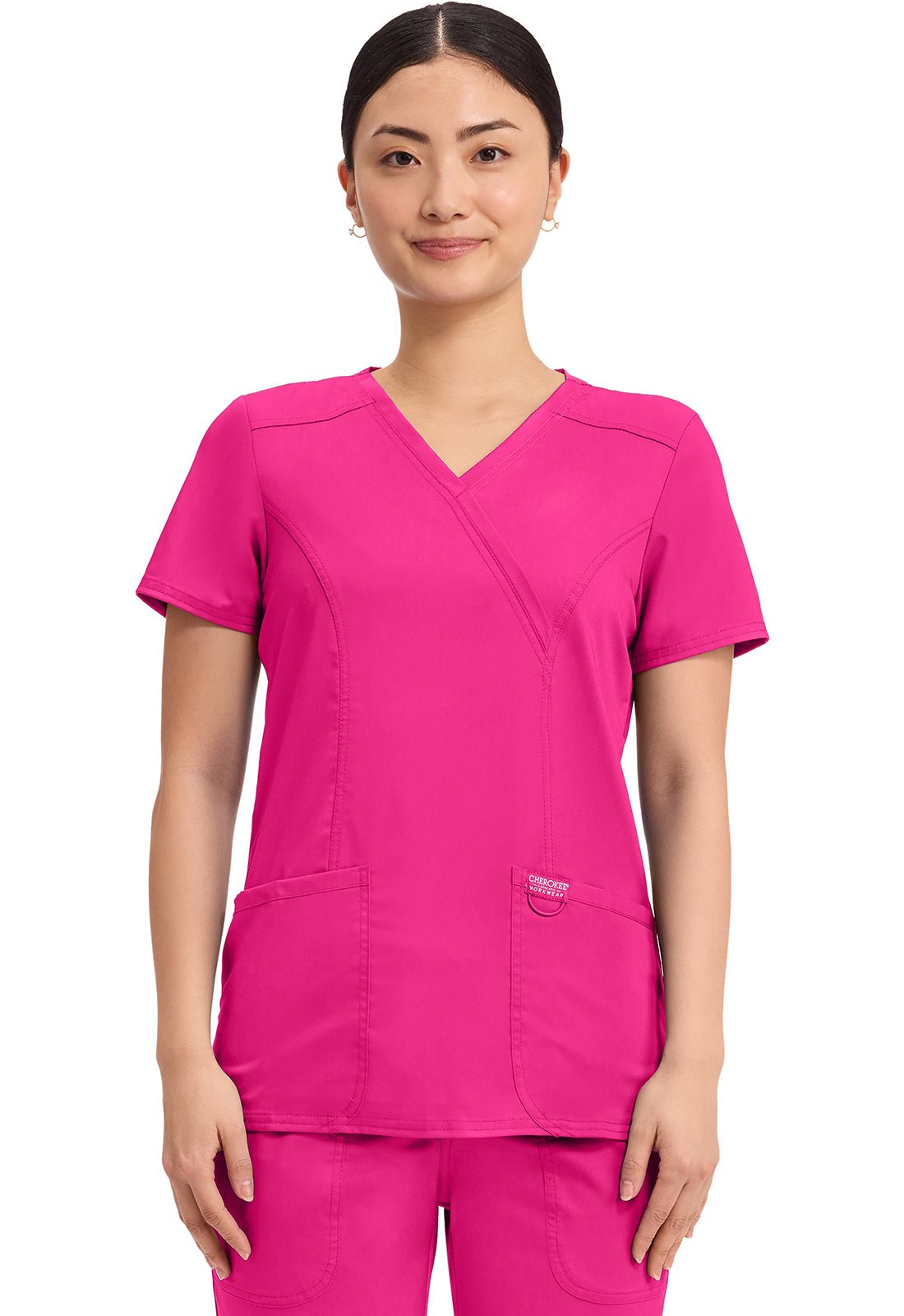 Cherokee WW Revolution Scrubs Mock Wrap Top WW610 - Scrubs Select