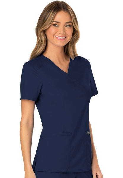 Cherokee WW Revolution Scrubs Mock Wrap Top WW610 - Scrubs Select