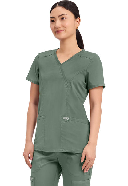 Cherokee WW Revolution Scrubs Mock Wrap Top WW610 - Scrubs Select