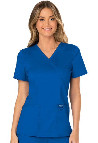 Cherokee WW Revolution Scrubs Mock Wrap Top WW610 - Scrubs Select