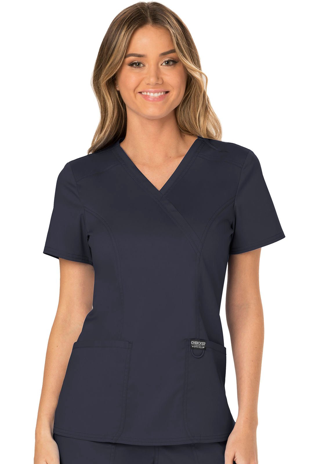 Cherokee WW Revolution Scrubs Mock Wrap Top WW610 - Scrubs Select