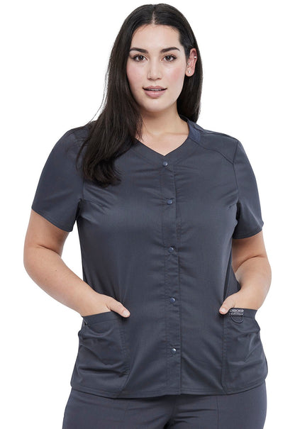 Cherokee WW Revolution Snap Front Top WW622 - Scrubs Select