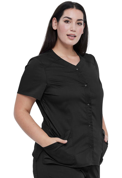 Cherokee WW Revolution Snap Front Top WW622 - Scrubs Select