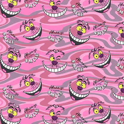 Cheshire Smile Tooniforms Disney Alice In Wonderland V Neck Top TF783 ALAS - Scrubs Select