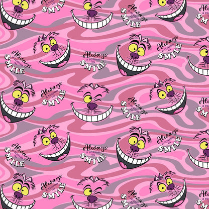 Cheshire Smile Tooniforms Disney Alice In Wonderland V Neck Top TF783 ALAS - Scrubs Select