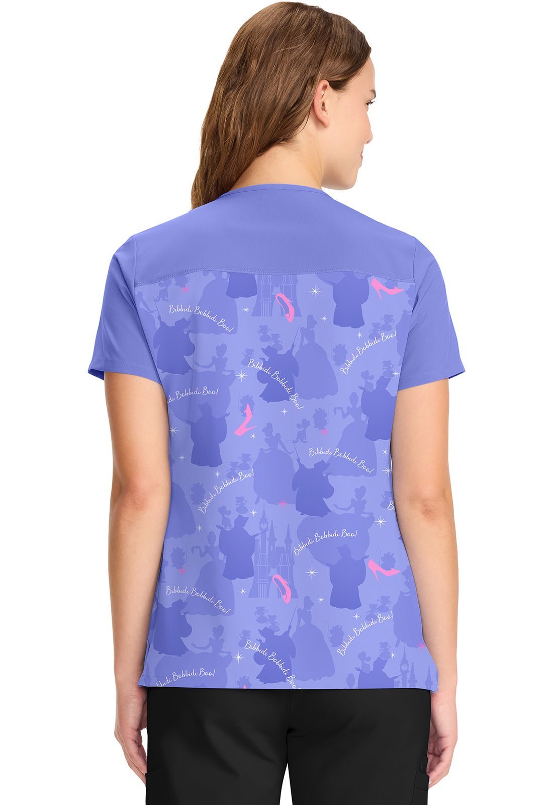 Cinderella Tooniforms Disney Licensed V Neck Scrub Top TF639 CIIY - Scrubs Select