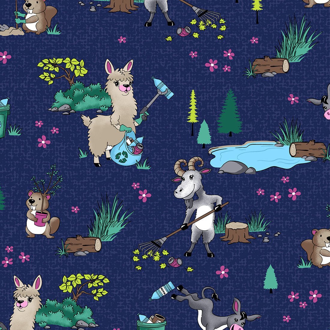 Clean Up Crew Cherokee Print V Neck Scrub Top CK856 CUCW - Scrubs Select