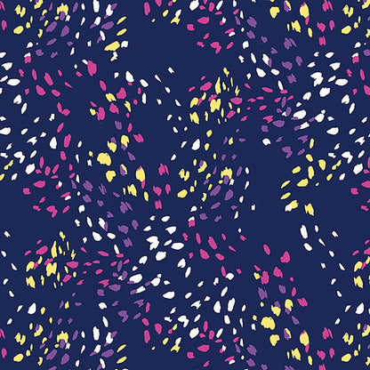 Colorful Confetti Cherokee Infinity Print Mock Wrap Scrub Top CK608 CFTT - Scrubs Select