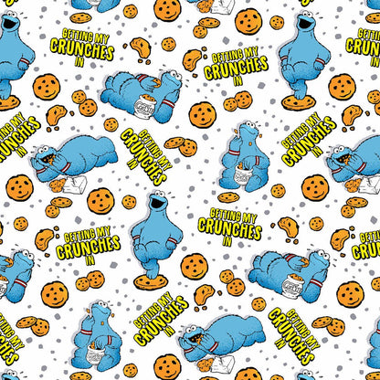 Cookie Monster Tooniforms Licensed Sesame Street V Neck Scrub Top TF796 SWCR - Scrubs Select