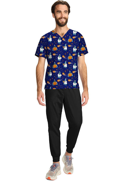 Cookie Monster Tooniforms Sesame Street Unisex V Neck Scrub Top TF728 SWDC - Scrubs Select