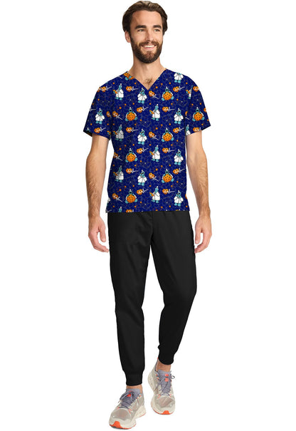 Cookie Monster Tooniforms Sesame Street Unisex V Neck Scrub Top TF728 SWDC - Scrubs Select