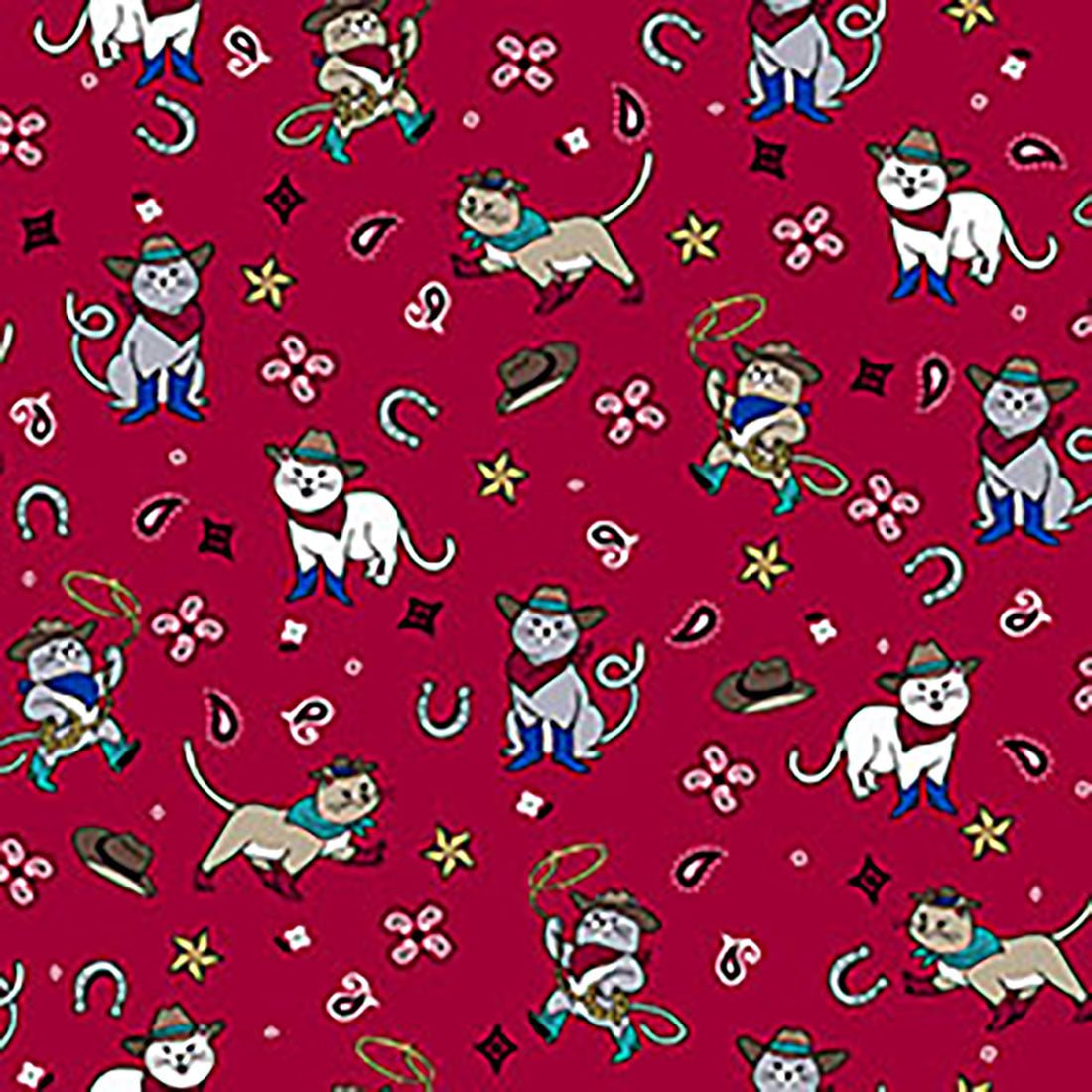 Cowgirl Kitty Cherokee Scrubs Cat Print V Neck Top CK856 CGKT - Scrubs Select