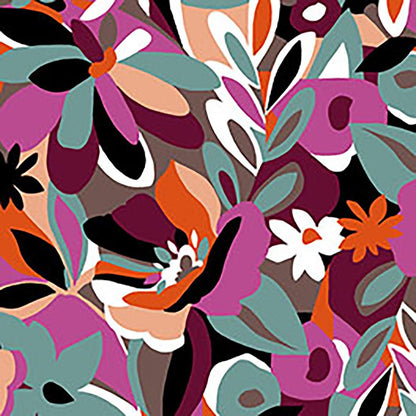 Cut Flowers Cherokee Print V Neck Scrub Top CK857 CTFW - Scrubs Select