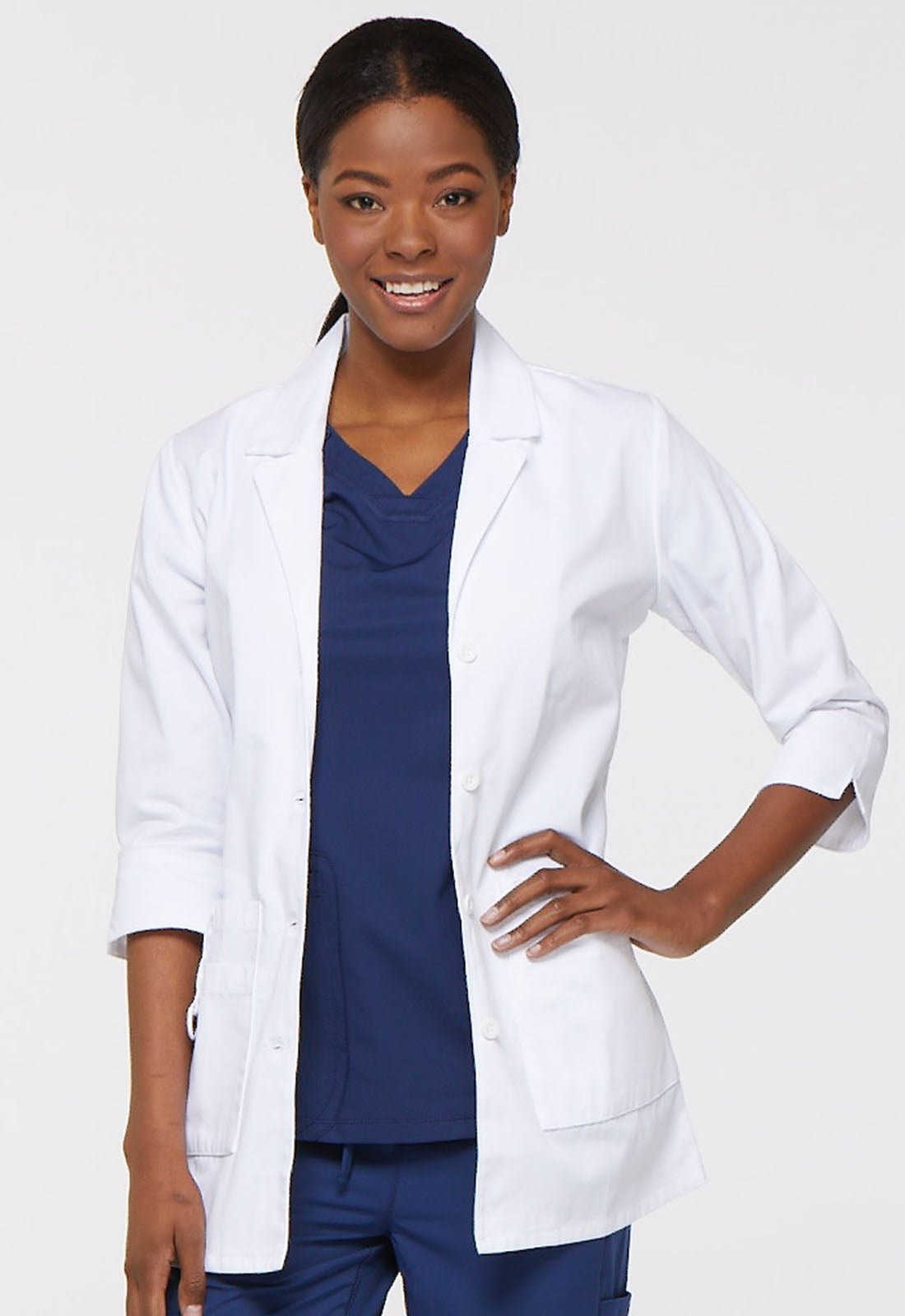 Dickies 30" Consultation 3/4 Sleeve Lab Coat 82402 - Scrubs Select