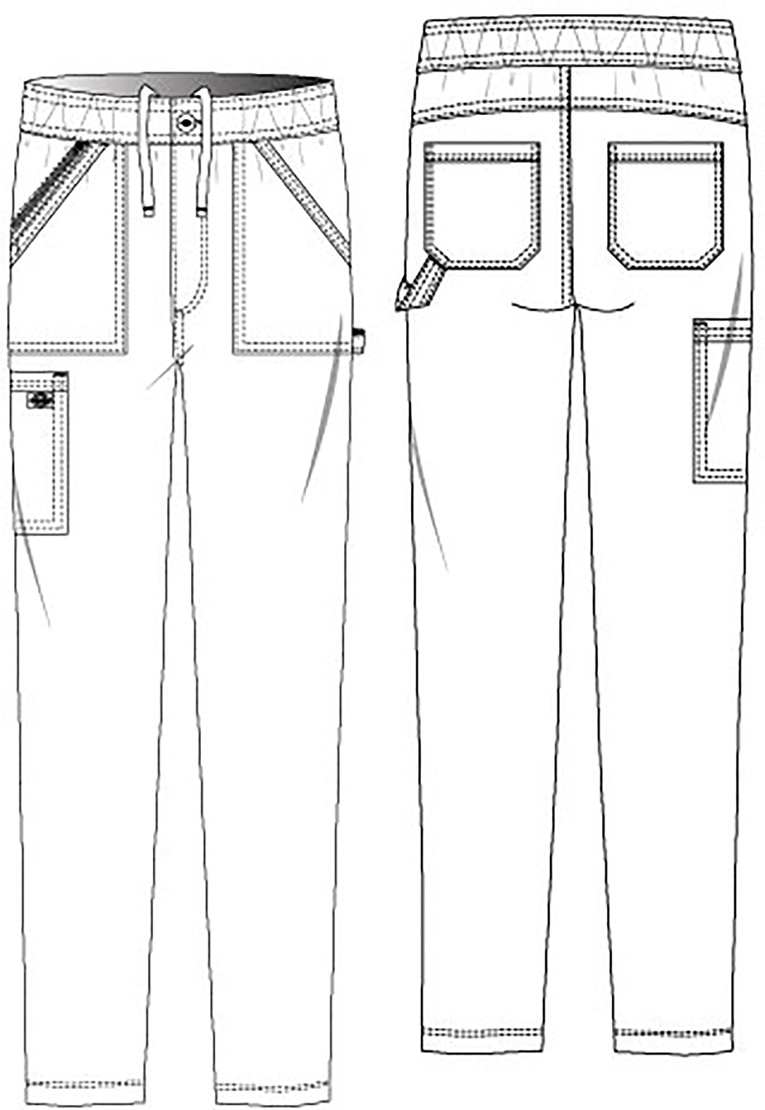 Dickies Balance Men's Scrub Straight Leg Pant DK220 Ciel, Teal - Scrubs Select