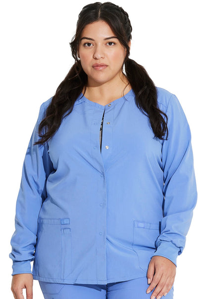 Dickies EDS Essentials Scrubs Snap Front Jacket DK305 - Scrubs Select