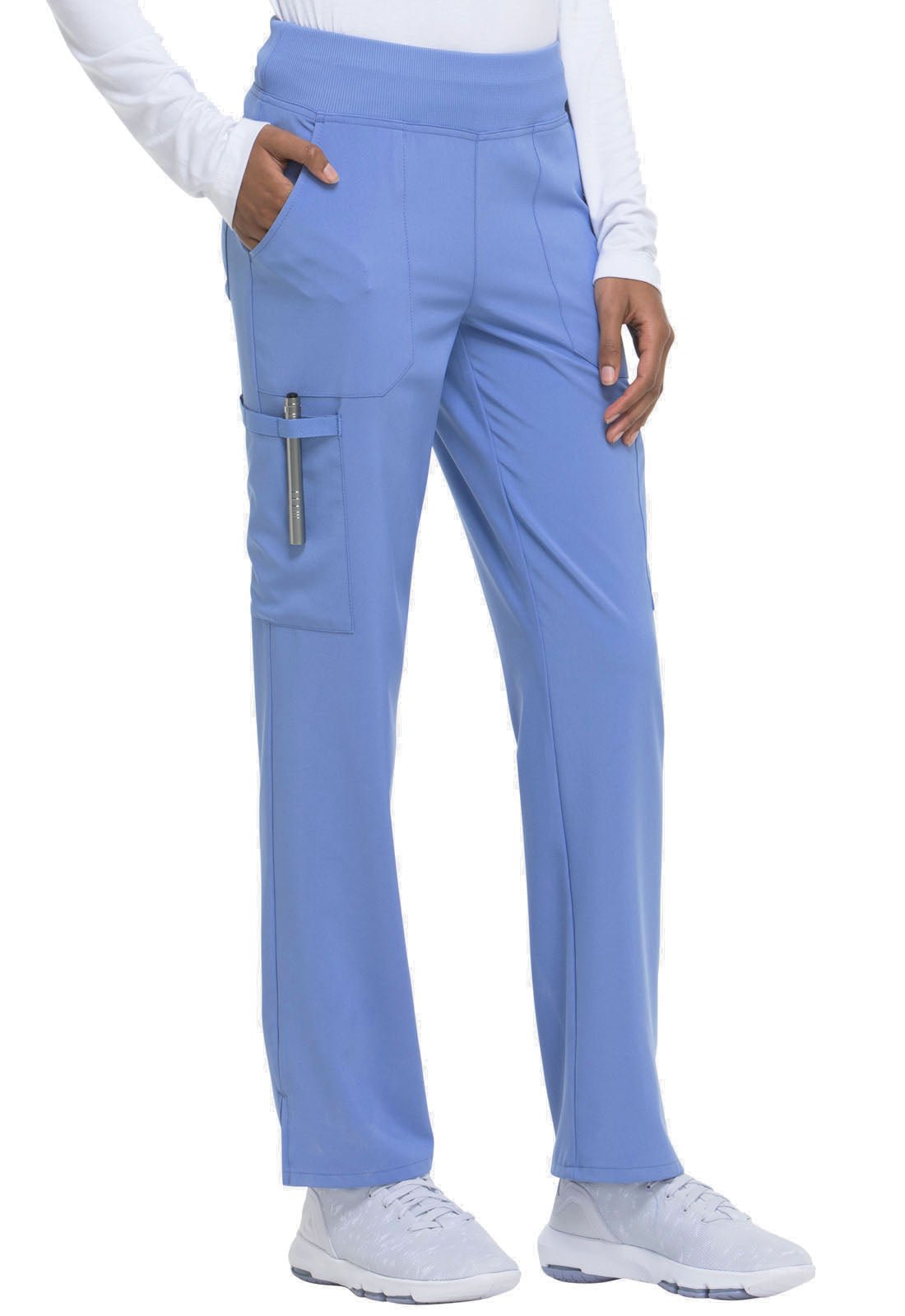 Dickies EDS Essentials Tapered Leg Pant DK005 in Ciel, Royal, White - Scrubs Select