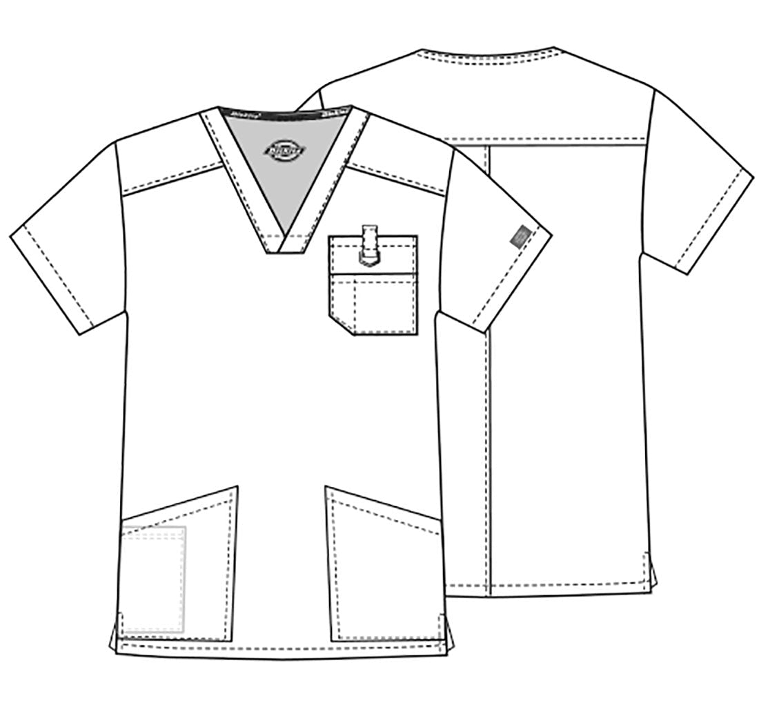 Dickies EDS Signature Scrubs Men's V Neck Top 81906 - Scrubs Select