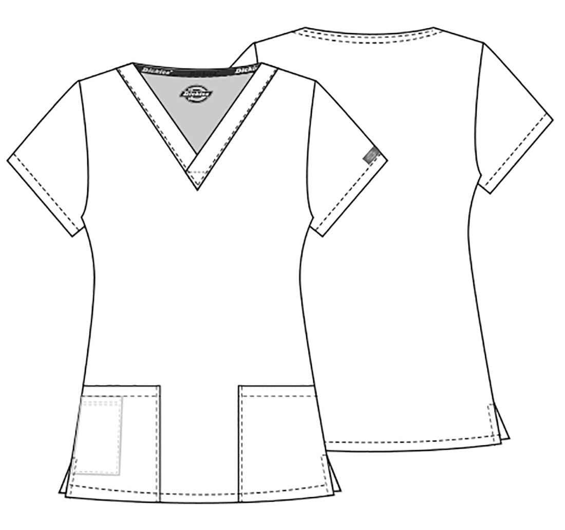 Dickies EDS Signature Scrubs V Neck Top 86706 - Scrubs Select