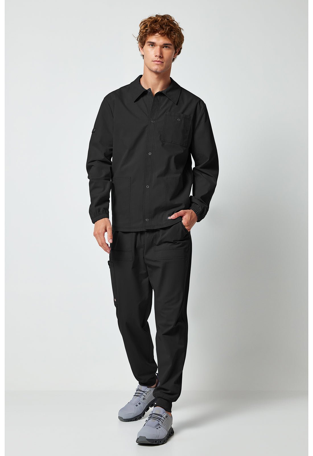 Men's Scrub Jacket | Dickies Forge Snap-Front | DK344 – Scrubs Select