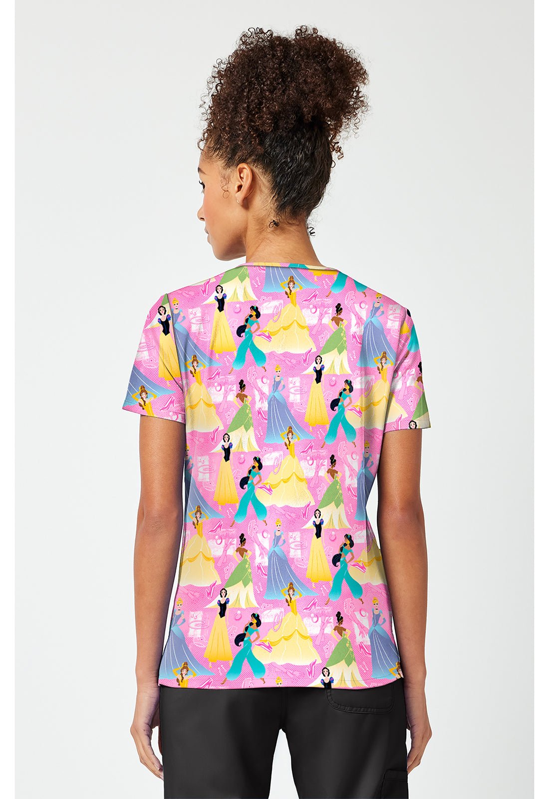 Disney Princess Tooniforms Licensed Disney V Neck Scrub Top TF796 PRFX - Scrubs Select