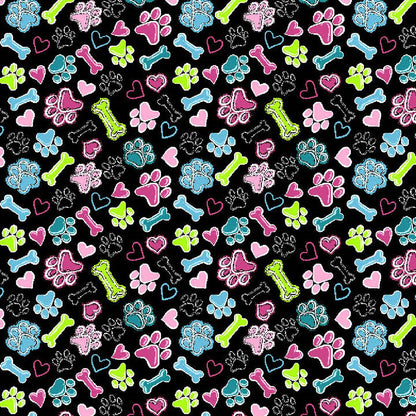 Doggy Doodle Cherokee Print V Neck Scrub Top CK857 DGDD - Scrubs Select