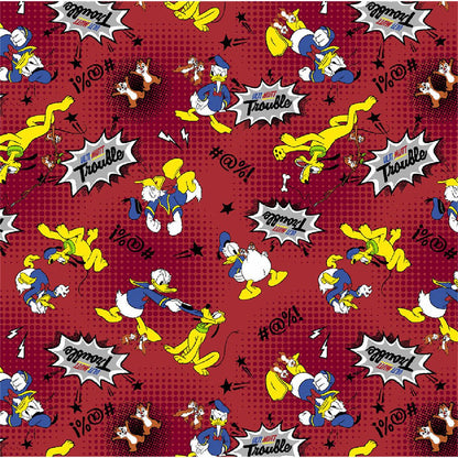Donald Pluto Chipmunks Tooniforms Licensed Disney V Neck Scrub Top TF796 MKXU - Scrubs Select