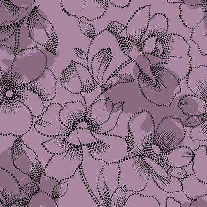 Dots In Bloom Cherokee Floral Print V Neck Scrub Top CK637 DTBM - Scrubs Select