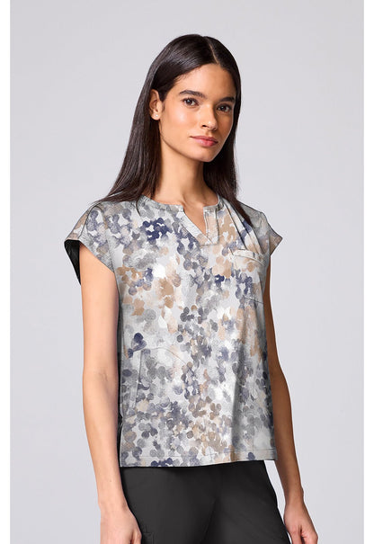Drops Of Dew Healing Hands Print Scrub V Neck Top HH00020 DRPD - Scrubs Select