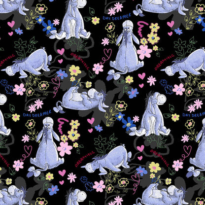 Eeyore Dreams Cherokee Tooniforms Disney Winnie The Pooh Round Neck Scrub Top TF787 PHMW - Scrubs Select